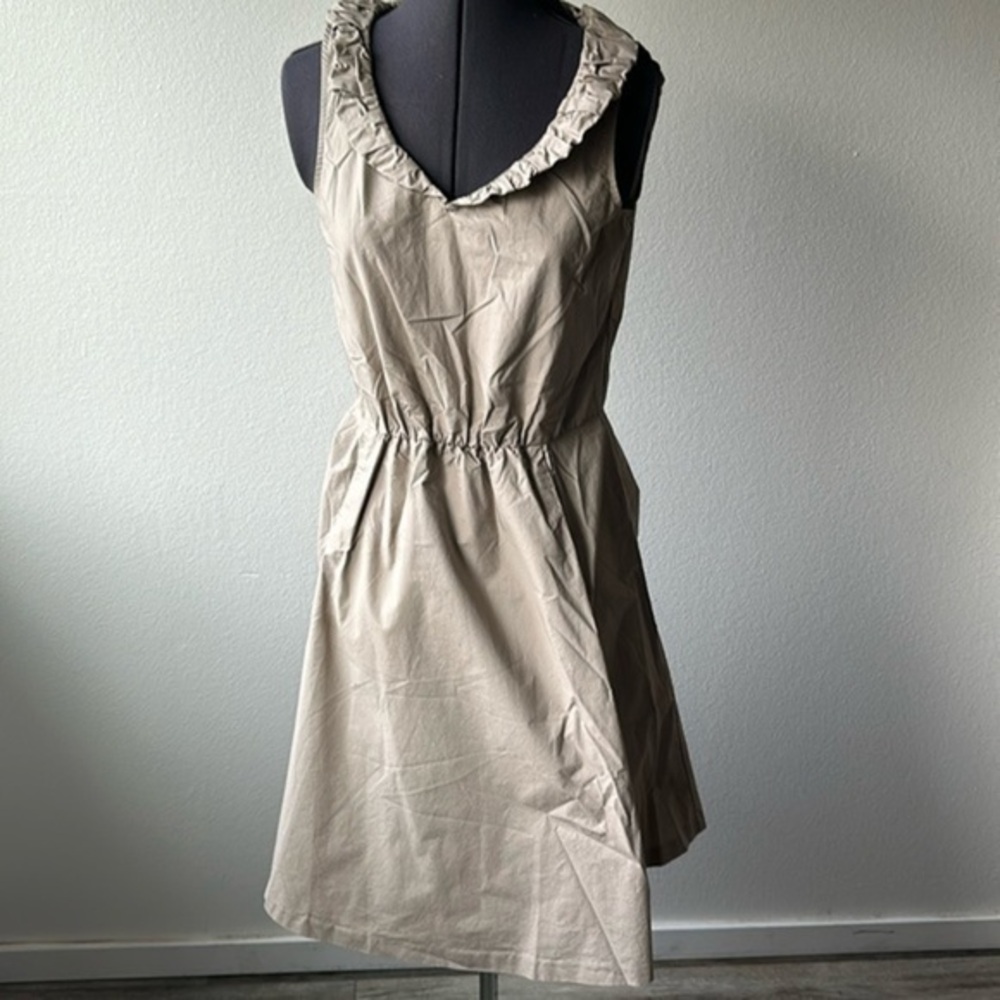 The Limited dress size 0 tan 100% Organic cotton Bohemian balletcore